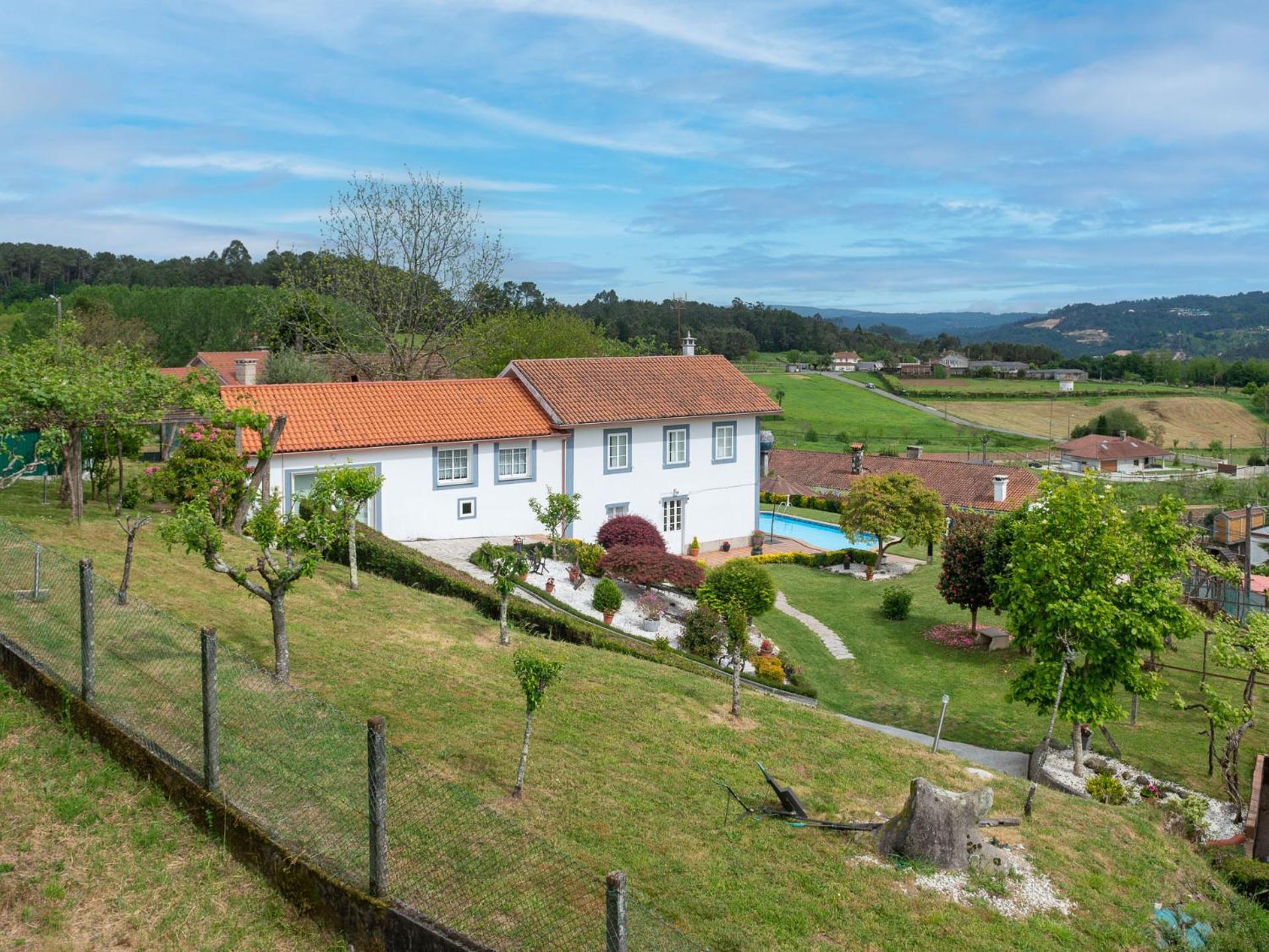 Casa Tarrío con Piscina - Santiago de Compostela Boqueixon Exterior foto