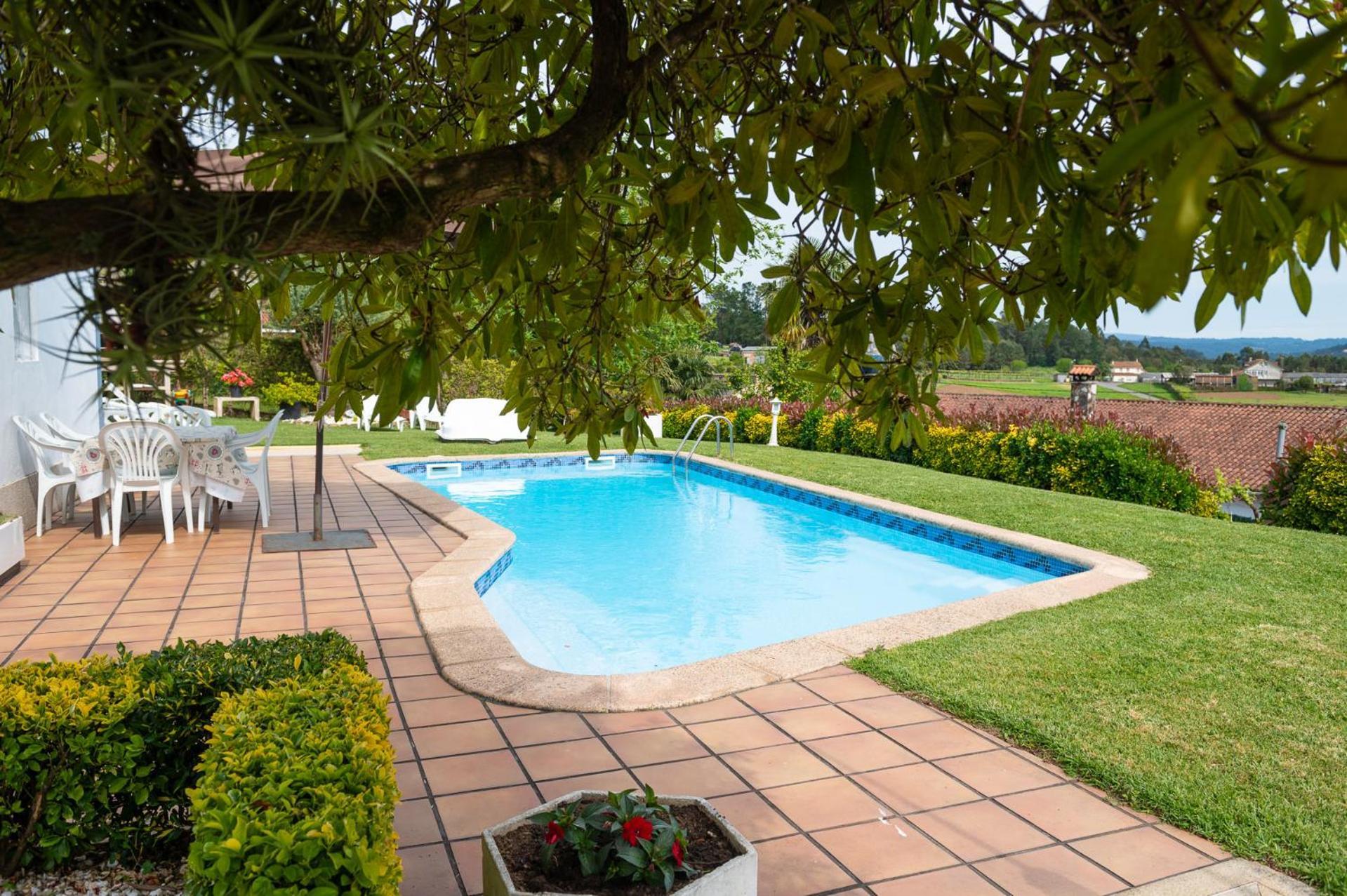Casa Tarrío con Piscina - Santiago de Compostela Boqueixon Exterior foto